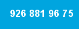 926 881 96 75 926 881 96 75